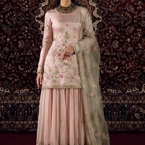 Floral Embroidered Long Sleeve Dress